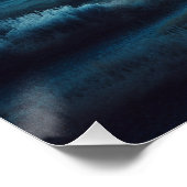 ホワイトバッファローイエローストーンパークアート ポスター (コーナー)