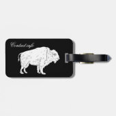ホワイトバッファローサンダーコーブ ラゲッジタグ (裏面横)