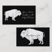 ホワイトバッファローサンダーコーブ 名刺 (正面/裏面)