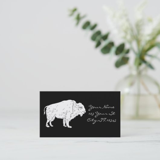 ホワイトバッファローサンダーコーブ 名刺 (スタンド正面)