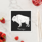 ホワイトバッファローサンダー_コーブ スタンダードカクテルナプキン (インサイチュ)