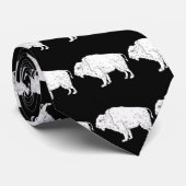 ホワイトバッファローサンダー_コーブ ネクタイ (ロール)