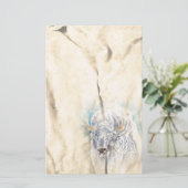 ホワイトバッファロー先住民アメリカ文房具 便箋 (スタンド正面)