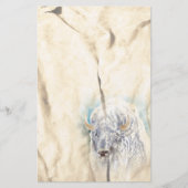 ホワイトバッファロー先住民アメリカ文房具 便箋 (正面)