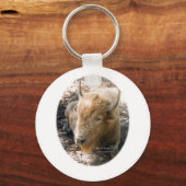 ホワイトバッファロー キーホルダー (正面)