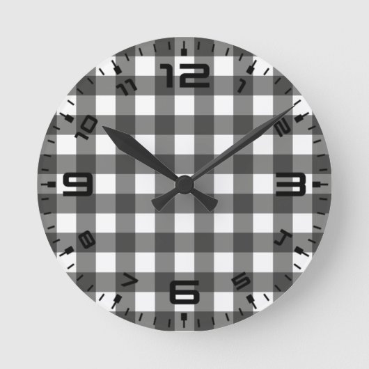 ホワイトバッファロー ラウンド壁時計 (正面)