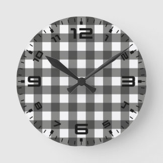 ホワイトバッファロー ラウンド壁時計