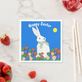 ホワイトバニーとエッグ スタンダードカクテルナプキン (インサイチュ)