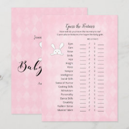 ホワイトバニーアーガイルピンクが機能ゲームを推測 招待状