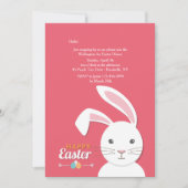 ホワイトバニーイースター招待状 招待状 (正面)