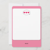 ホワイトバニーハッピーバースデーカード シーズンカード (裏面)