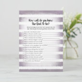 ホワイトバニーパープル知っているパパ最高のシャワーゲーム 招待状 (スタンド正面)