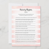 ホワイトバニーピンク子供部屋ライムズクイズゲーム 招待状 (正面)