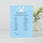 ホワイトバニーラビットブルーあなたの財布ゲームの中に何が 招待状 (スタンド正面)