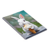 ホワイトバニー食べズのアイスクリームコーン ノートブック (右側)