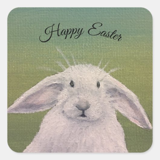 ホワイトバニー スクエアシール (正面)