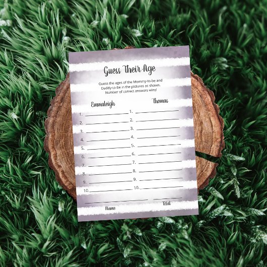 ホワイトバニー パープル 推測年齢 ゲーム カード