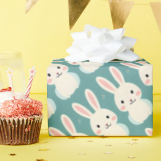 ホワイトバニー ラッピングペーパー