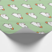 ホワイトバニー ラッピングペーパー (角)