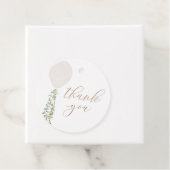 ホワイトバルーンベビーシャワーありがとう フェイバータグ (インサイチュ)