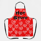 ホワイトバレンタインズメイズエプロン エプロン (正面)