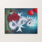 ホワイトバレンタインラブドラゴン ジグソーパズル (横)