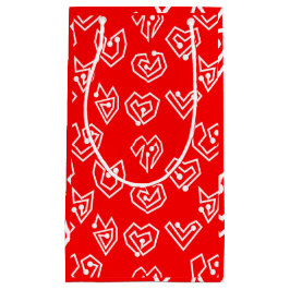 ホワイトバレンタイン迷路 スモールペーパーバッグ