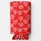 ホワイトバレンタイン迷路 スリム缶クーラー (裏面)