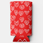 ホワイトバレンタイン迷路 スリム缶クーラー (正面)