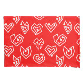 ホワイトバレンタイン迷路 枕カバー (正面)