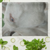 ホワイトバロック キッチンタオル (折り畳み)