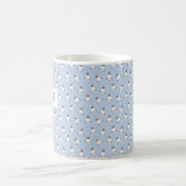 ホワイトバンニーイースターパーソナライズドマグカップ コーヒーマグカップ (中央)