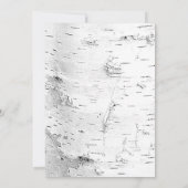 ホワイトバーチハート ネイチャー ウェディング 招待状 (裏面)