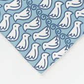 ホワイトバードヘリンボーンフリースブランケット フリースブランケット (角)