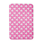 ホワイトバード乳がん啓発パターン バスマット (正面縦)