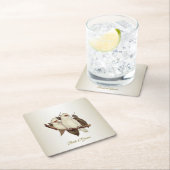 ホワイトバード紙コースター スクエアペーパーコースター (インサイチュ)