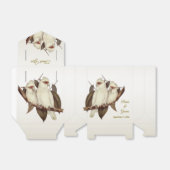 ホワイトバード結婚式の引き出物ボックス フェイバーボックス (折り畳みなし)