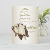 ホワイトバード結婚式招待状 招待状 (スタンド正面)