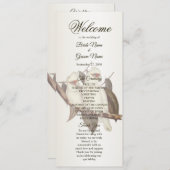 ホワイトバード結婚式 プログラム (正面/裏面)