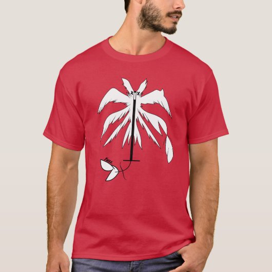 ホワイトバード アニメ・オタクデザイン ギフト Tシャツ (正面)