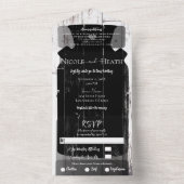 ホワイトバーンウッドファームハウスピッチャーバ結婚ンズ オールインワン招待状 (内側)