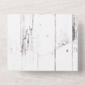 ホワイトバーンウッドファームハウスピッチャーバ結婚ンズ オールインワン招待状 (裏面)