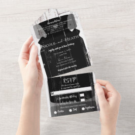 ホワイトバーンウッドファームハウスピッチャーバ結婚ンズ オールインワン招待状