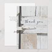 ホワイトバーンウッドフ素朴ラットサンキューカード サンキューカード (正面/裏面)
