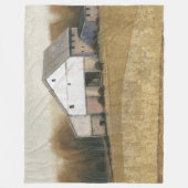 ホワイトバーンビュー フリースブランケット (正面)