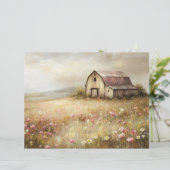 ホワイトバ素朴ンワイルドフラワーフィールドスクラップブック紙 (スタンド正面)