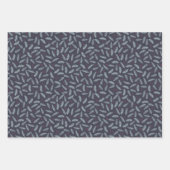 ホワイトパインブッシュフェザーズホリーベリークリスマス ラッピングペーパーシート (正面)