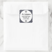 ホワイトパインブーフスフェザーズホリー差出人住所 スクエアシール (バッグ)