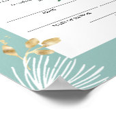 ホワイトパインホリー冬の婚姻証明書 ポスター (角)