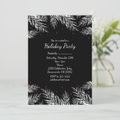 ホワイトパイン & レッドベリー ブラック ホリデー インビテーション (スタンド正面)